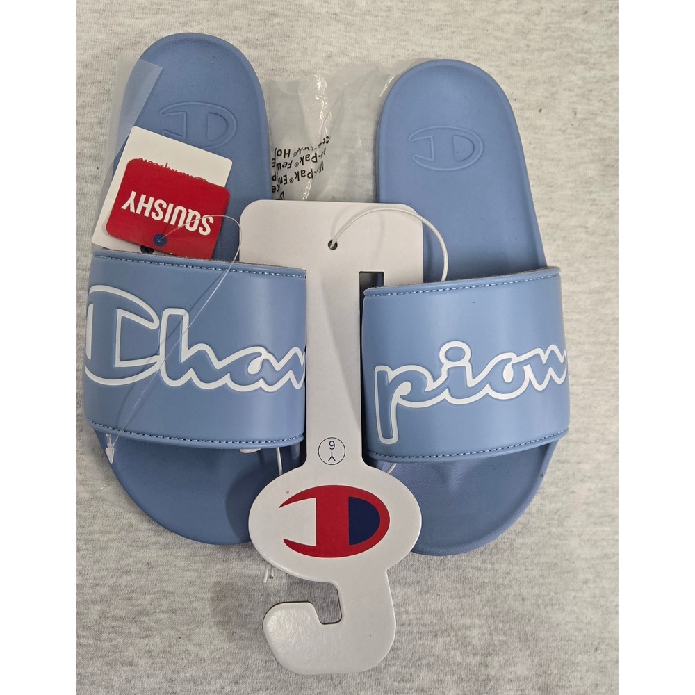 Champion IPO Squishy Light Blue Youth Slides Sandals CP101383Y Size 6Y